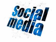 社会媒体概念社会媒体数字背景
