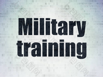 研究概念军事培训数字数据纸背景