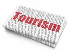 旅游概念旅游报纸背景