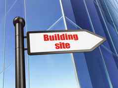构建概念标志建筑网站建筑背景