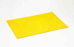 矩形黄色的盘垫纸