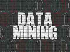 数据概念数据矿业墙背景