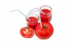 西红柿番茄汁喝吸管