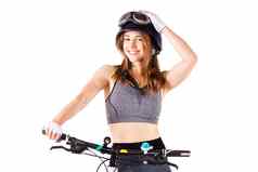 女孩山自行车头盔