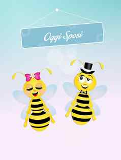 婚礼蜜蜂