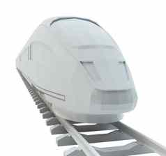 白色高速火车