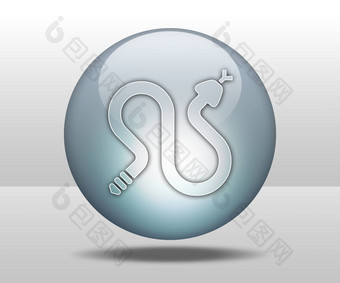 图标按钮pictogram响尾<strong>蛇</strong>