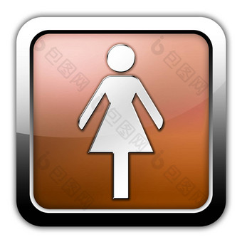 图标按钮pictogram女士们<strong>厕所</strong>