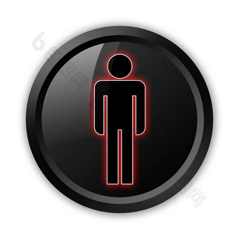 图标按钮pictogram犯罪厕所