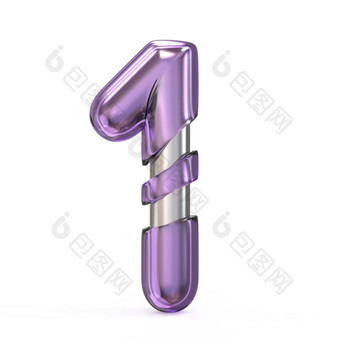紫色的宝石金属核<strong>心字体</strong>。数量