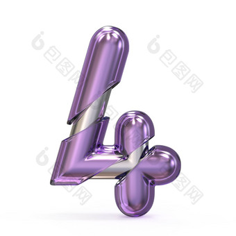 紫色的宝石金属核<strong>心字体</strong>。数量
