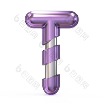 紫色的宝石金属核心字体。信
