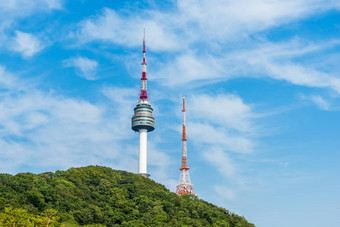 韩国namsan塔首尔南韩国