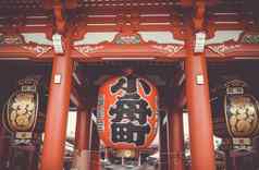 灯笼2015门senso-ji寺庙东京日本