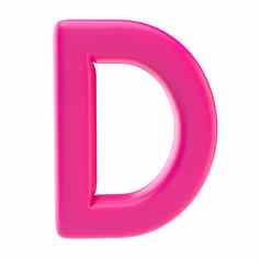 光滑的粉红色的信大写字母