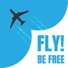 黑色的白色飞机图标孤立的蓝色的背景飞机黑暗颜色简单的插图象征登记飞免费的