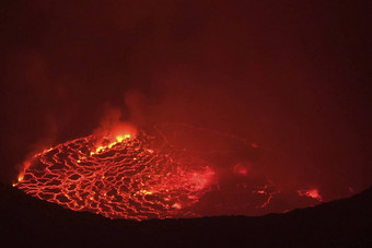 口火山<strong>岩浆</strong>熔融<strong>岩浆</strong>动物的鼻口