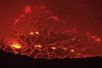 口火山<strong>岩浆</strong>熔融<strong>岩浆</strong>动物的鼻口