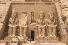 雕像埃及寺庙纪念碑大石头