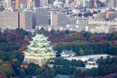 空中视图名古屋城堡