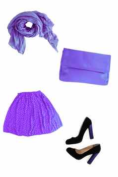 拼贴画时尚lilac-lilac-violetsummer-spring女