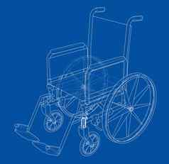 草图轮椅