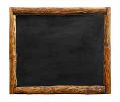黑色的黑板标志木日志边境框架