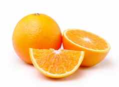 橙色水果孤立的白色背景