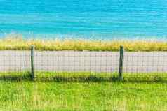 海洋水景观草栅栏路
