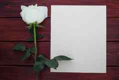 白色玫瑰纸