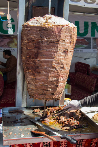 传统的土耳其Doner烤肉<strong>串烧</strong>烤