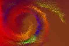 色彩斑斓的螺旋摘要圆形旋转螺旋