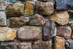 石头模式大小颜色墙使采石场岩石水泥现代花园体系结构