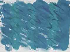 水彩光栅黑暗海洋背景梯度蓝色的绿松石绿色有条纹的光滑的行封面布局设计