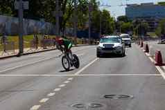 明斯克白俄罗斯6月骑自行车的人爱尔兰奥洛林皮纳雷洛自行车参与但分裂开始个人比赛欧洲游戏事件6月明斯克白俄罗斯