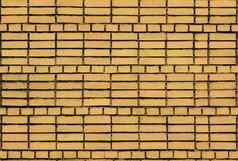 砖砌的黄色的砖水泥砂浆