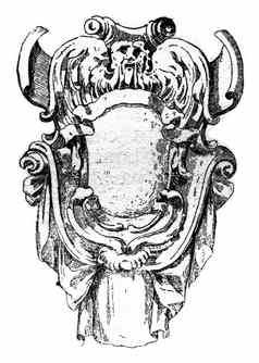 墨盒路易十三世风格古董雕刻