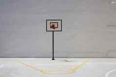 篮球希望法院白色篮板房间警察