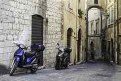 意大利电动机踏板车