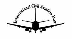 国际民事航空一天标志乘客运输公司俄罗斯航空公司飞机白色背景
