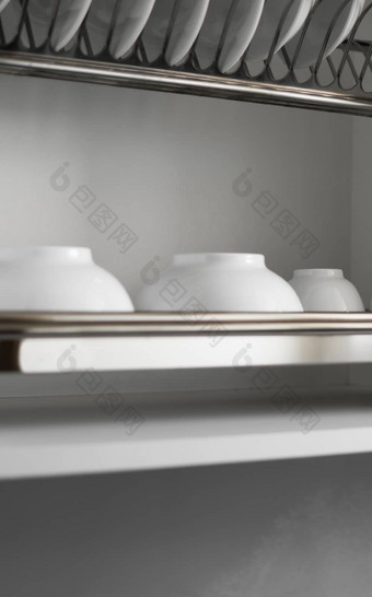 菜干燥金属架大不错的白色清洁盘子传统的舒适的厨房开放白色菜排水衣橱湿菜玻璃<strong>陶瓷盘</strong>子碗干燥内部架