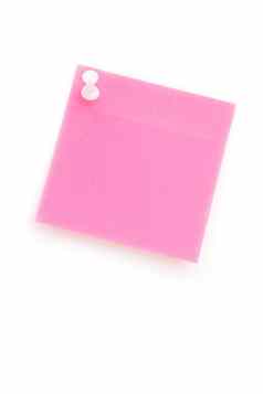 粉红色的胶粘剂请注意挂图钉