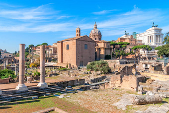 古老的废墟罗马论坛罗马意大利