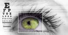 眼睛焦点盒子细节行眼睛测试接口