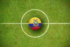 复合图像足球厄瓜多尔颜色