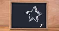 明星教育画黑板上