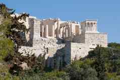 古老的废墟卫城雅典希腊