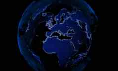 网络世界网络背景全球业务技术数字世界地图演讲概念