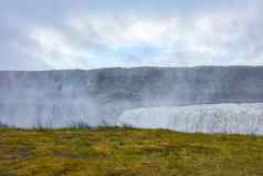 黛蒂福斯瀑布冰岛创建大云喷雾
