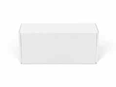 孤立的白色包装盒子品牌模型